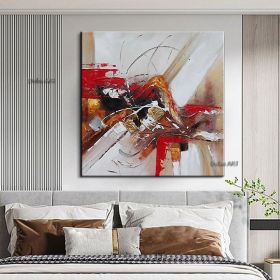 Handmade Oil Painting Hand Painted Wall Art Abstract Home Decoration Decor Stretched Frame Living Room hallway bedroom luxurious decorative painting (size: 120x120cm)