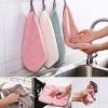 Kitchen daily dish towel;  dish cloth;  kitchen rag;  non-stick oil;  thickened table cleaning cloth;  absorbent scouring pad