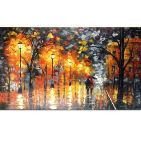 100% Hand Painted Abstract Oil Paintings On Canvas Modern Wedding Decor Wall Landscape Pictures Home Decoration No Framed (size: 60x90cm)