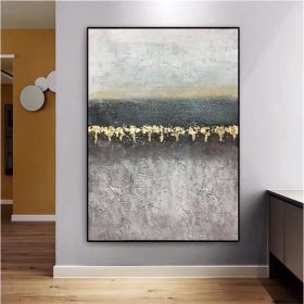 Handmade Top Selling Abstract Oil Painting Wall Art Modern Minimalist Bright Color Texture Picture Canvas Home Decoration For Living Room No Frame (size: 50x70cm)