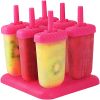 6Pcs Popsicle Molds Reusable Ice Cream DIY Ice Pop Maker Ice Bar Maker Plastic Popsicle Mold For Homemade Iced Snacks