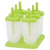 6Pcs Popsicle Molds Reusable Ice Cream DIY Ice Pop Maker Ice Bar Maker Plastic Popsicle Mold For Homemade Iced Snacks