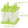 6Pcs Popsicle Molds Reusable Ice Cream DIY Ice Pop Maker Ice Bar Maker Plastic Popsicle Mold For Homemade Iced Snacks