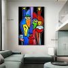 Handmade Picasso Abstract Figures Picture Blending In Face Wall Art Picture Handpainted Canvas Painting Living Room Decoration Home Living Room corrid