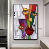 Handmade Picasso Abstract Figures Picture Blending In Face Wall Art Picture Handpainted Canvas Painting Living Room Decoration Home Living Room corrid