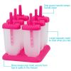 6Pcs Popsicle Molds Reusable Ice Cream DIY Ice Pop Maker Ice Bar Maker Plastic Popsicle Mold For Homemade Iced Snacks